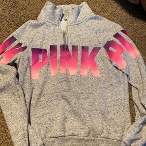 pink crew neck